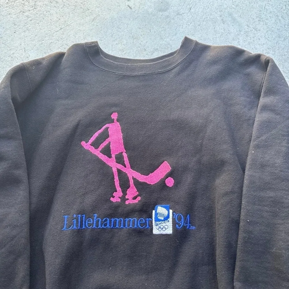 Vintage Champion Reverse Weave 1994 Lillehammer Olympics Sweatshirt Crewneck XL